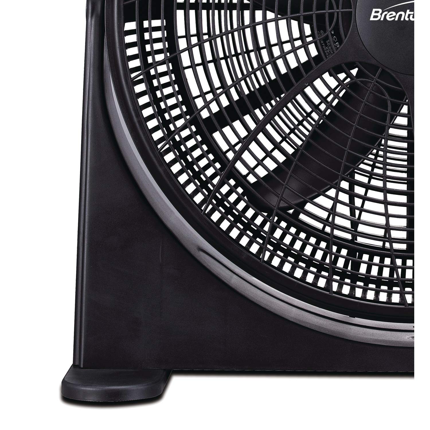 Brentwood Kool Zone F-20BKR 20 Inch High Velocity Floor Fan with 3 Speeds, Black