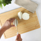 Gibson Home Forestview 18" x 12" Bamboo Cutting Board with Juice Grooves