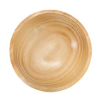 Elama 7" Natural Acacia Wood Salad Bowl Set – Light Brown Hardwood Serving Bowls for Salad, Soup, Snacks & Sides