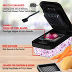 Brentwood 3.6-Cup Vegetable Chopper with 2 Interchangeable Blades, Black