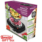 Brentwood 1100-Watt Single Coiled Countertop Electric Burner, Black