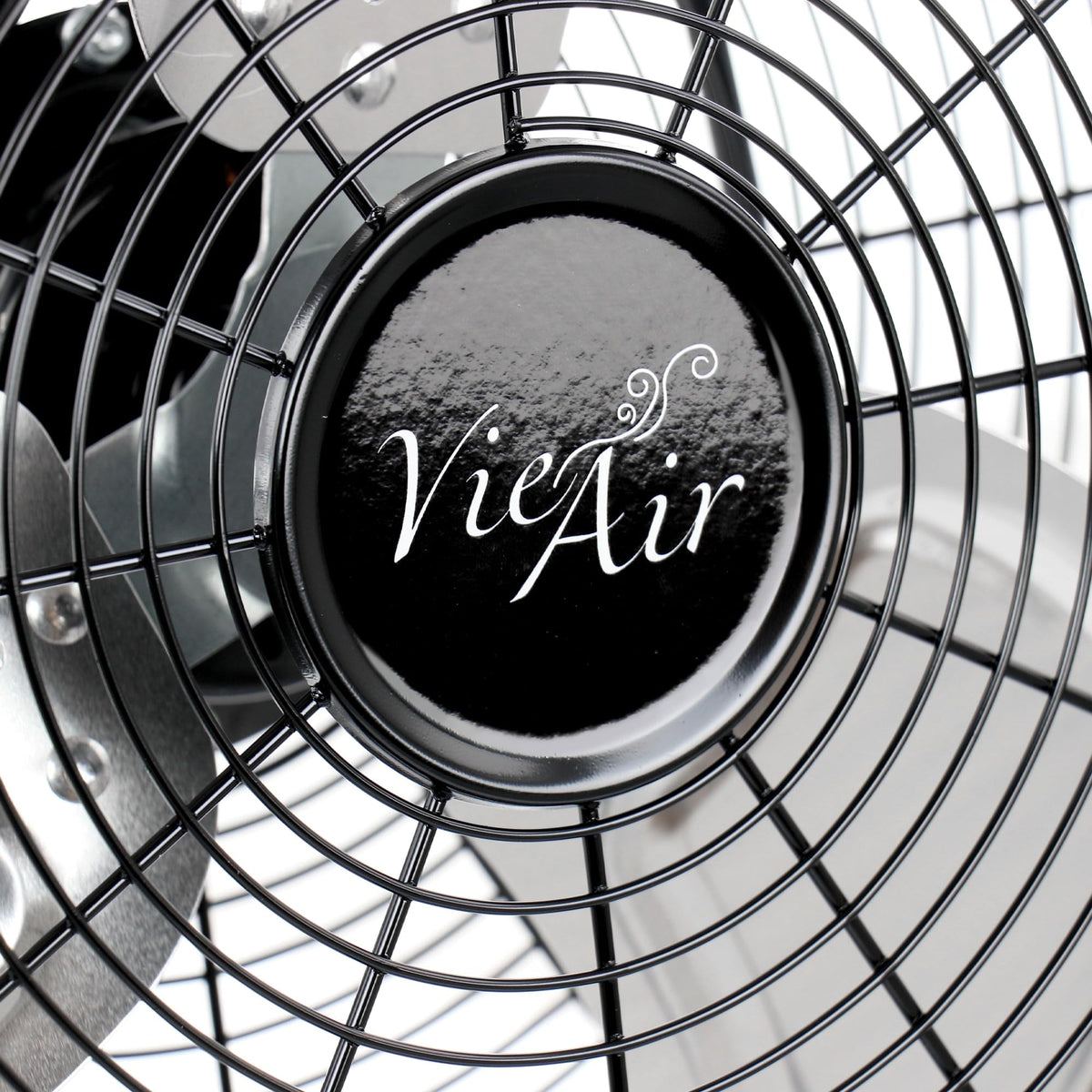 Vie Air 20 Inch Twin Pack Industrial High-Velocity Tilting Metal Floor Fans, 3-Speed, Black (2 Fans)