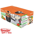 Brentwood HPS-3150BK 1.5L Multi-Function Electric Hot Pot Cooker with Steamer - Black