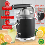 Brentwood J-28BK 200W Electric Citrus Juicer with Ergonomic Lever, Black