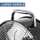 Vie Air VA-12DF 12 Inch High Velocity Dual-Speed Retro Metal Drum Fan