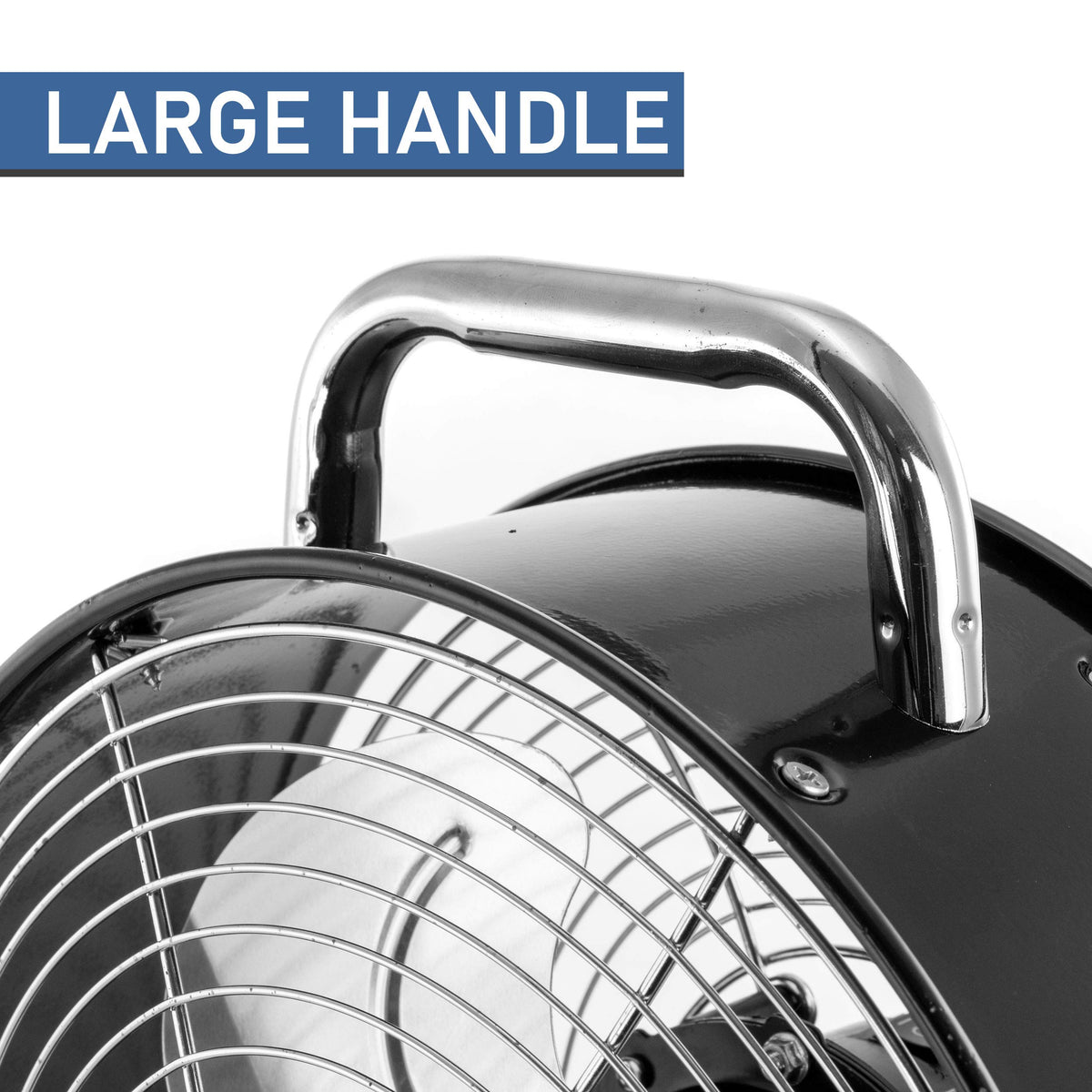 Vie Air VA-12DF 12 Inch High Velocity Dual-Speed Retro Metal Drum Fan