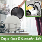 Brentwood B-DUH22L 4-Quart 3-Ply Hybrid Non-Stick Stainless Steel Dutch Oven with Tempered Glass Lid - Induction Ready