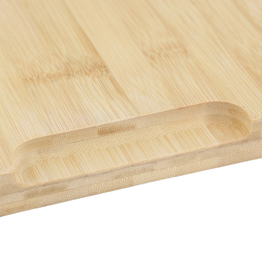 Elama 17.5 x 12 Inch Reversible Bamboo Cutting Board with Juice Groove and Handle