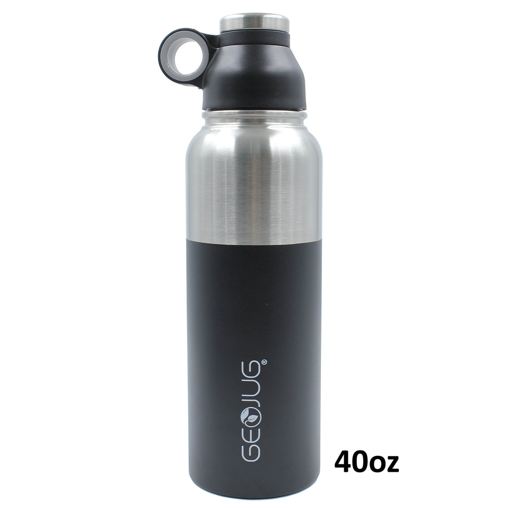 Brentwood GeoJug G-1064BL 64 oz Vacuum Insulated 18/8 Stainless Steel Water Bottle - Blue