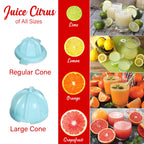 Brentwood 200-Watt Electric Citrus Juicer, Blue