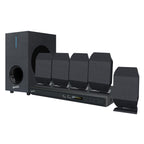 SuperSonic SC-38HT 5.1 Channel DVD Home Theater System with Karaoke - 75W Total, 2 Microphone Jacks, USB Input, FM Radio, Region Free