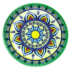 Elama Zen Green Mozaik 16-Piece Stoneware Dinnerware Set – Bohemian Mosaic | Service for 4
