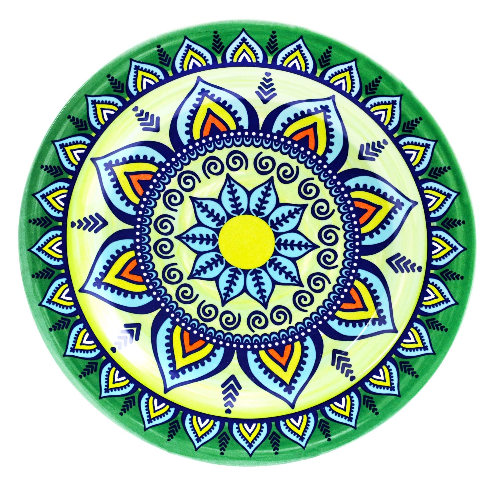 Elama Zen Green Mozaik 16-Piece Stoneware Dinnerware Set – Bohemian Mosaic | Service for 4
