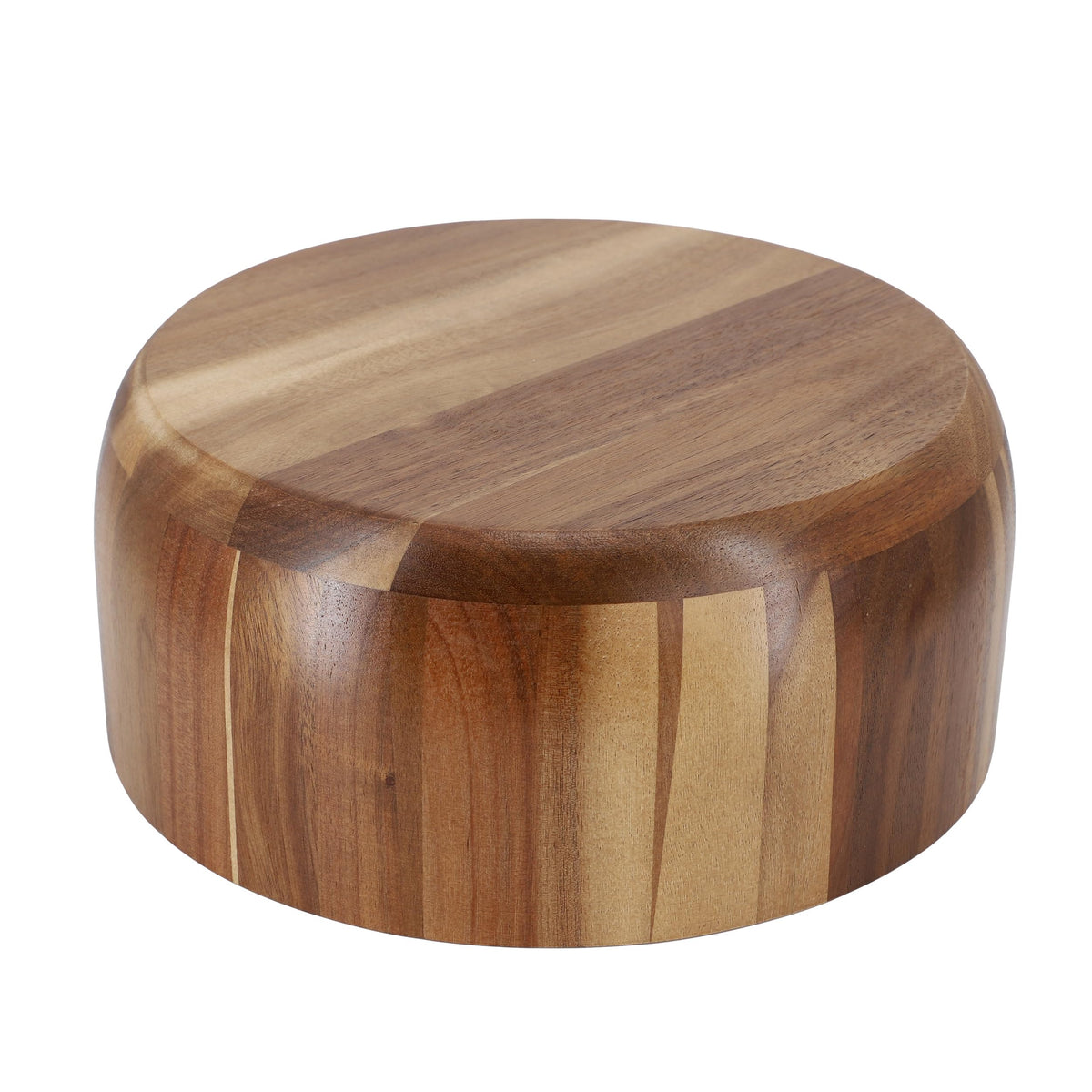 Large Acacia Wood Salad Bowl, 10.5 Inch, 156 Oz Serving Bowl, Natural Grain, Elama