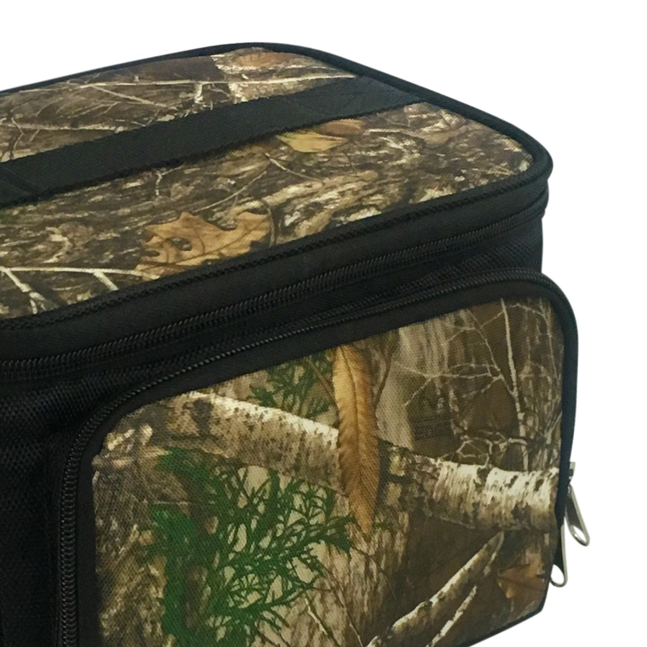 Brentwood Kool Zone 6-Can Insulated Cooler Bag with Hard Liner – Realtree Edge Camo, Removable Wipe-Clean Liner & Shoulder Strap