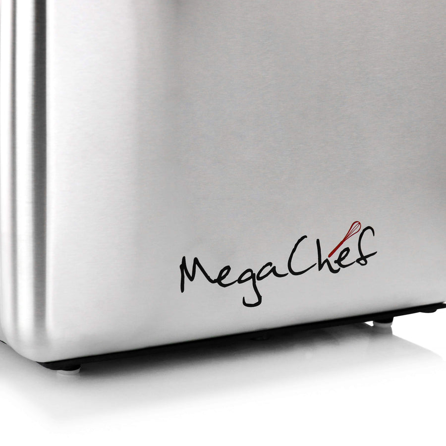 MegaChef 4 Slice Extra-Wide Slot Toaster, Stainless Steel