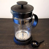 Mr. Coffee Cafe Oasis 1.1 Quart Glass French Coffee Press, Black