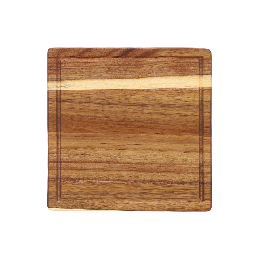 MegaChef MC-A143 3-Piece Acacia Wood Cutting, Prep and Serving Board Set, 16.5 in, 11.3 in and 5.5 in Boards, Natural Brown