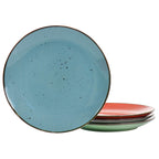Elama Evelynn 20-Piece Mix & Match Stoneware Dinnerware Set – Assorted Colors Service for 4