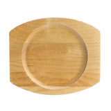 MegaChef 8 oz Pre-Seasoned Cast Iron Mini Dutch Oven with Birch Wood Serving Tray