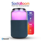 SuperSonic SodaBoom SC-2335BT Portable Bluetooth 5.4 LED Speaker with TWS Pairing - Blue