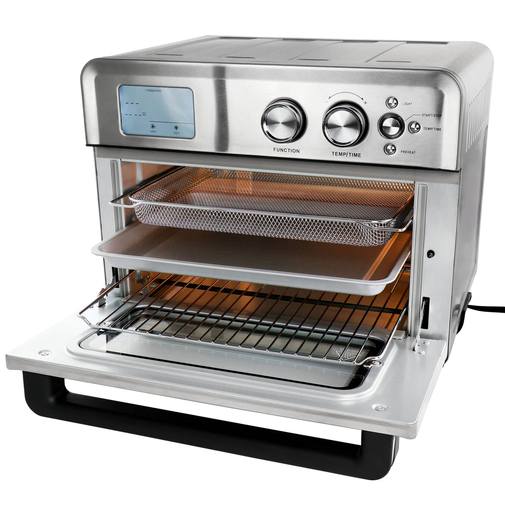 MegaChef Multifunction Air Fryer Toaster Oven – 21 Preset Countertop Convection Oven & Air Fryer