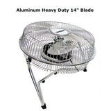 Optimus F-4092 9-Inch Industrial Grade High Velocity Fan, 2 Speeds, All Metal, Wall Mountable