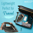 Brentwood MPI-69BKRG 1200W Ceramic Non-Stick Steam Iron with Vertical Steam & Self-Clean - Rose Gold