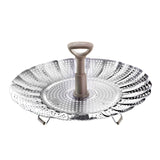Oster Sangerfield Stainless Steel Expandable Steamer Insert, 7 to 10.5 Inches, Collapsible Steamer Basket