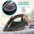 Brentwood MPI-69BKRG 1200W Ceramic Non-Stick Steam Iron with Vertical Steam & Self-Clean - Rose Gold