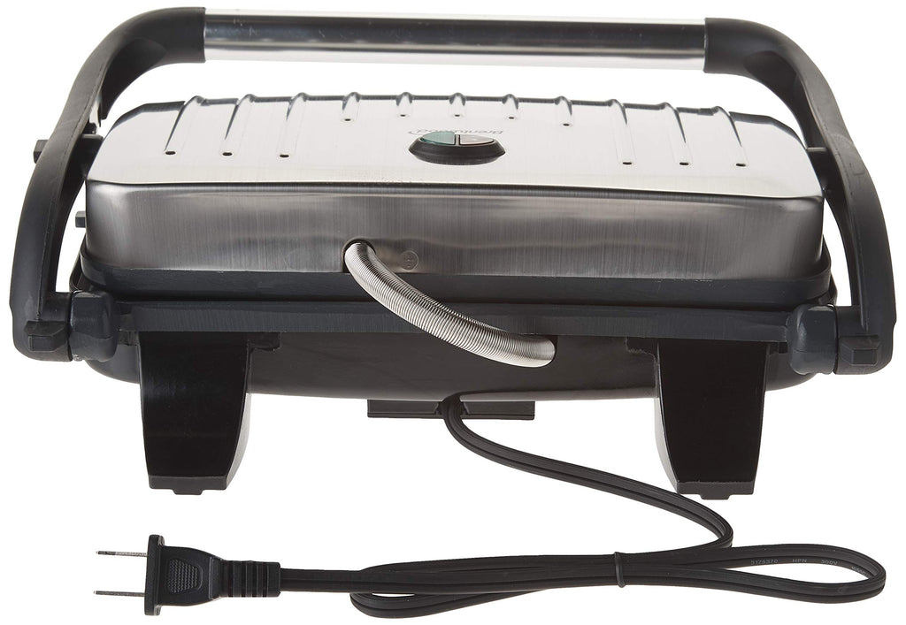 Brentwood TS-611 Compact Panini Press & Sandwich Maker,1000-Watt, Non-Stick,Stainless Steel