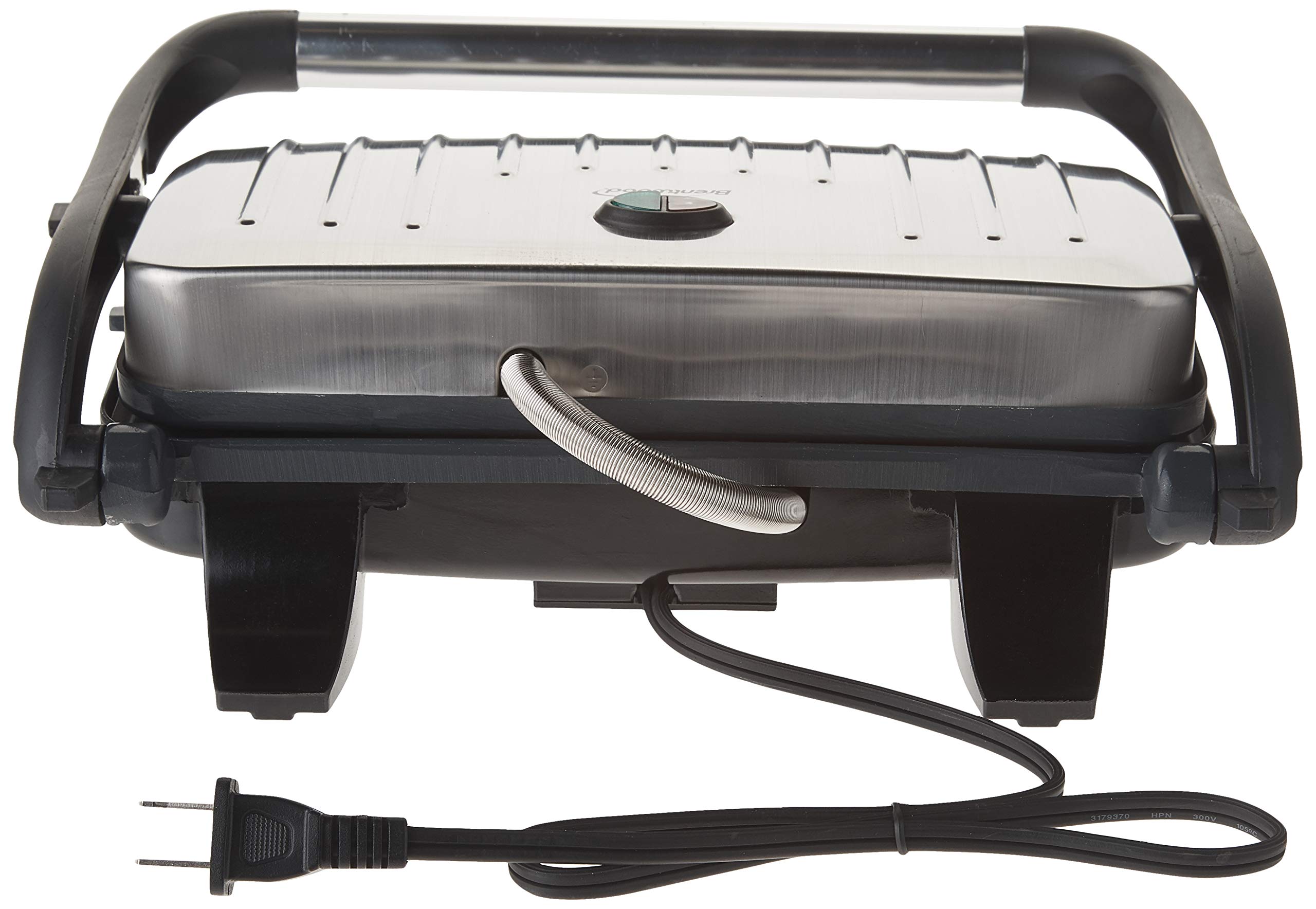 Brentwood TS-611 Compact Panini Press & Sandwich Maker,1000-Watt, Non-Stick,Stainless Steel