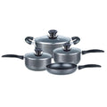 Brentwood BPS-207G 7-piece gray granite nonstick aluminum cookware set