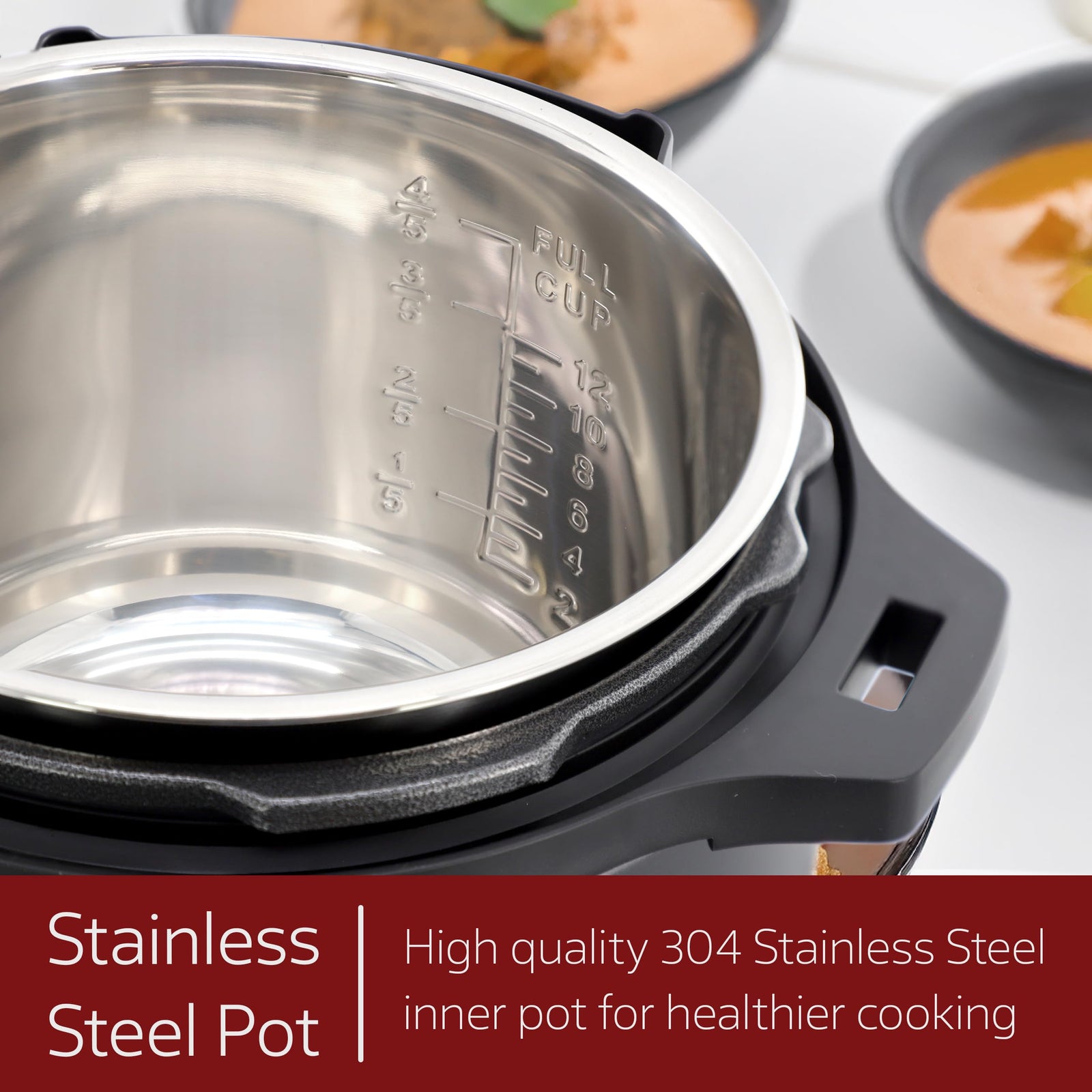 MegaChef 6-Quart 11-in-1 Electric Pressure Cooker & Multi-Cooker with Stainless Steel Crock