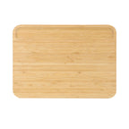Elama 3-Piece Bamboo Wood Cutting Board Set – 13", 15" & 17" with Compartments for Prep & Serving
