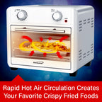 Brentwood 1700-Watt 24-Quart Convection Air Fryer Toaster Oven, Silver