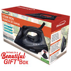 Brentwood 1200-Watt Lightweight Non-Stick Steam Iron, Black