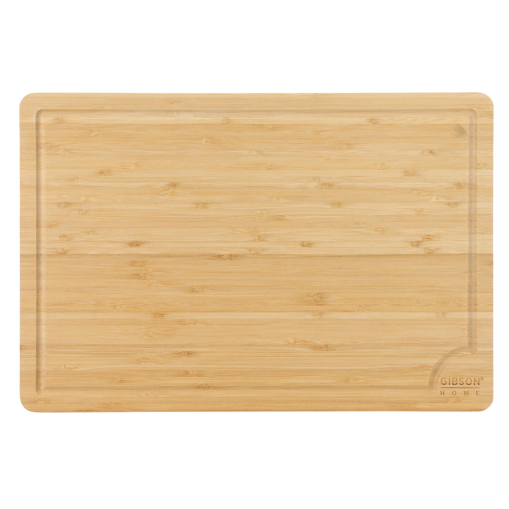 Gibson Home Forestview 18" x 12" Bamboo Cutting Board with Juice Grooves