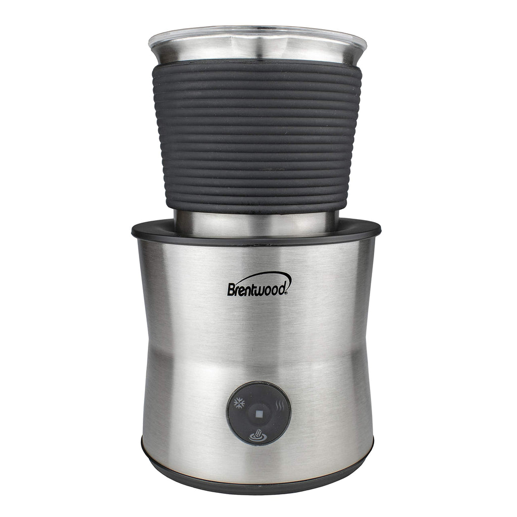Brentwood GA-401S 15 oz cordless stainless steel electric milk frother, warmer and hot chocolate maker