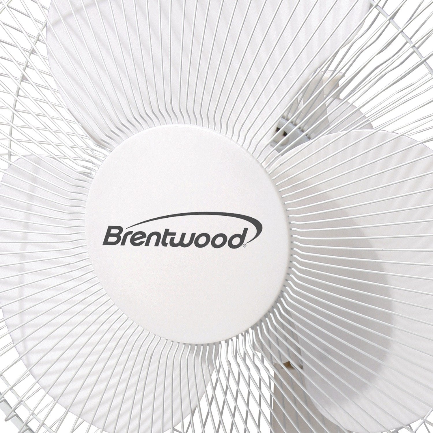 Brentwood Kool Zone F-12DW 12 Inch 3-Speed Oscillating Desk Fan - White, 32W