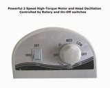 Optimus F-4208 20 in. Industrial-Grade Oscillating High-Velocity Fan