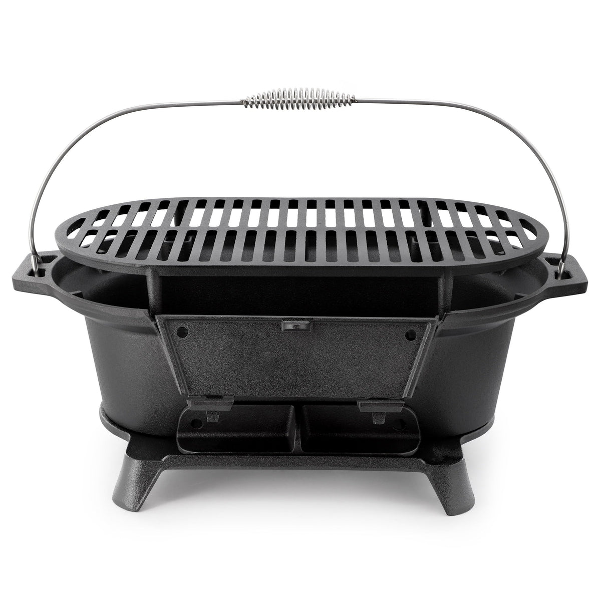 MegaChef cast iron hibachi charcoal grill product photo 2