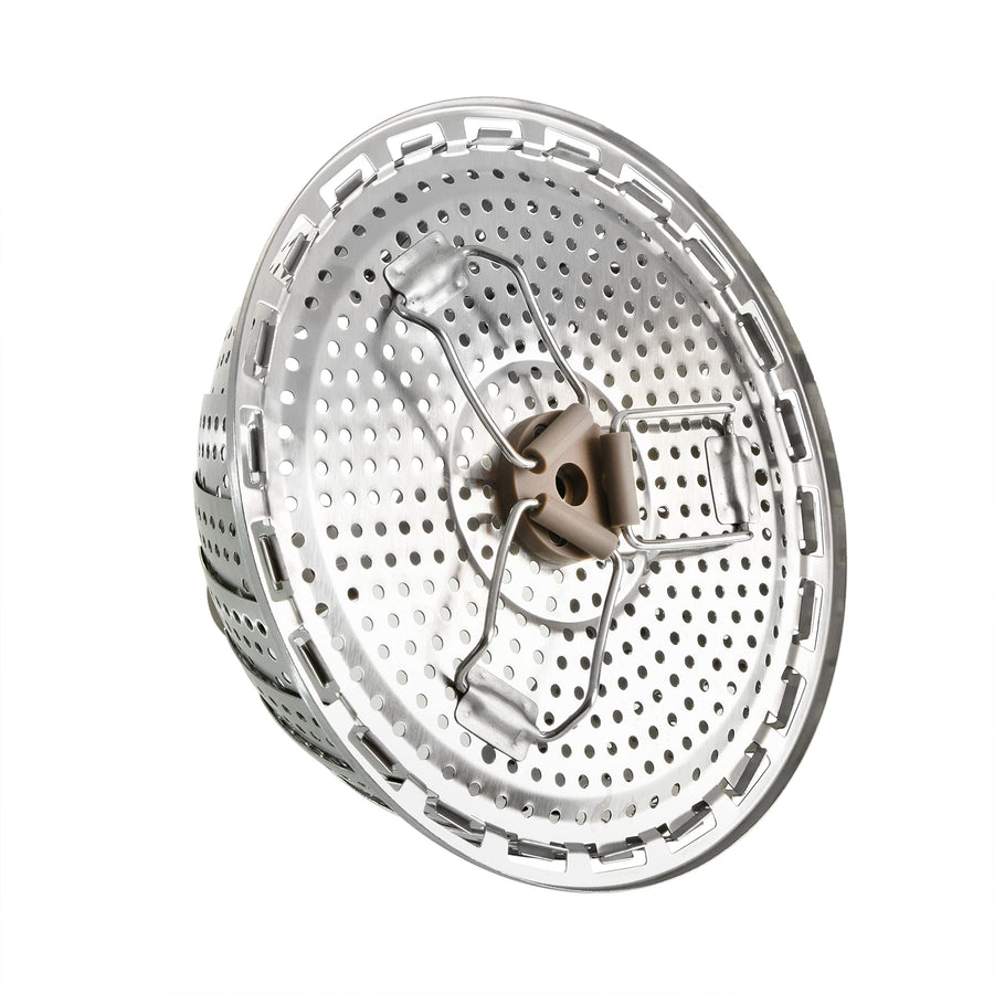 Oster Sangerfield Stainless Steel Expandable Steamer Insert, 7 to 10.5 Inches, Collapsible Steamer Basket