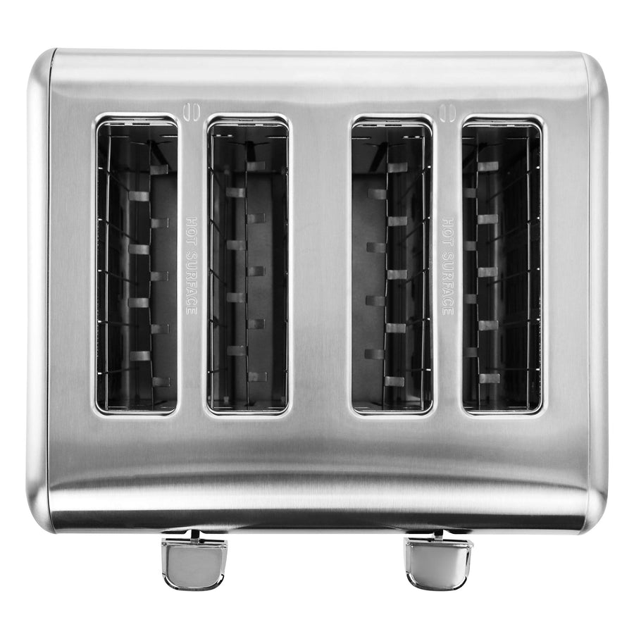 MegaChef 4 Slice Extra-Wide Slot Toaster, Stainless Steel