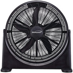 Brentwood Kool Zone F-20BKR 20 Inch High Velocity Floor Fan with 3 Speeds, Black