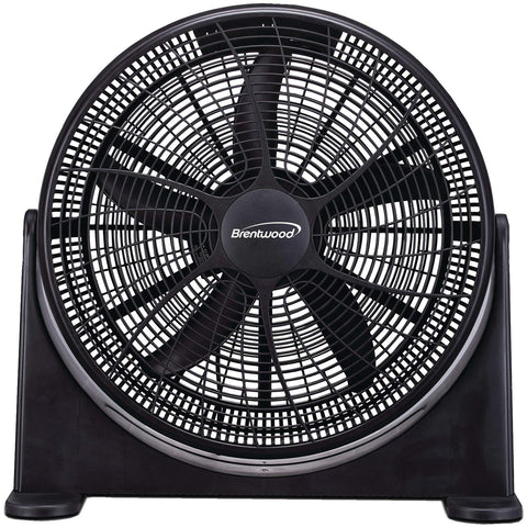 Brentwood Kool Zone F-20BKR 20-inch black high-velocity floor fan