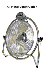 Optimus F-4208 20 in. Industrial-Grade Oscillating High-Velocity Fan