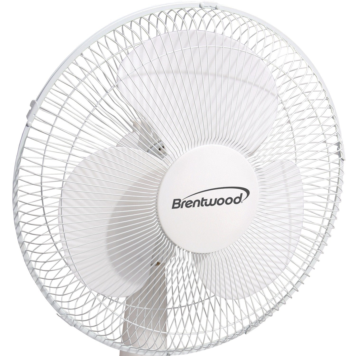 Brentwood Kool Zone F-12DW 12 Inch 3-Speed Oscillating Desk Fan - White, 32W