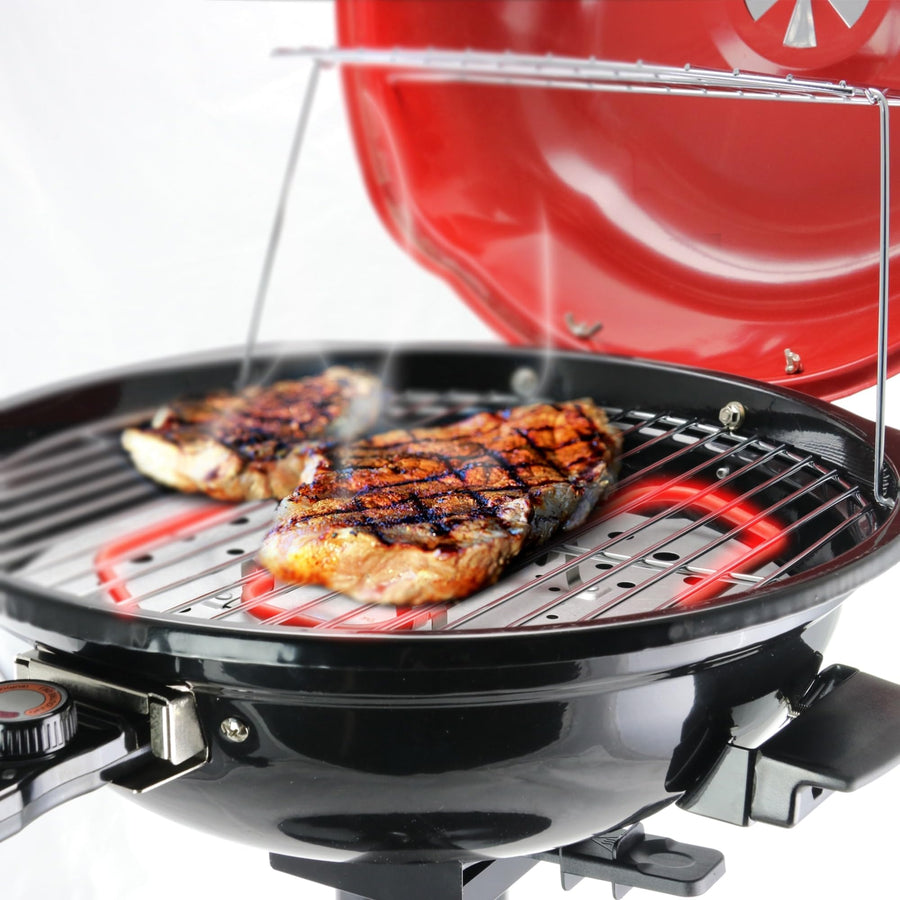 Better Chef 15-inch Electric Barbecue Grill, 1600W Indoor & Outdoor with Adjustable Thermostat