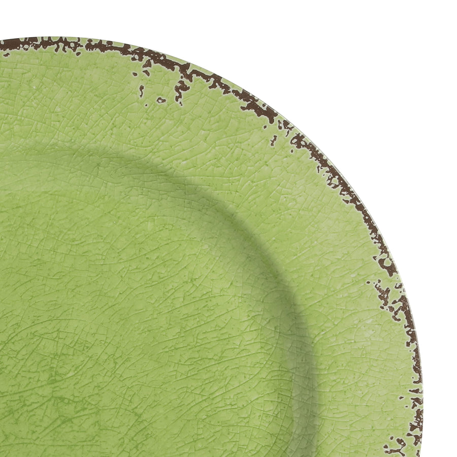Gibson Home Mauna 12-Piece Melamine Dinnerware Set, Service for 4, Lime Green